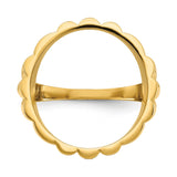 17 mm 14k Yellow Gold coin bezel for 16.5 mm Coin — additional image