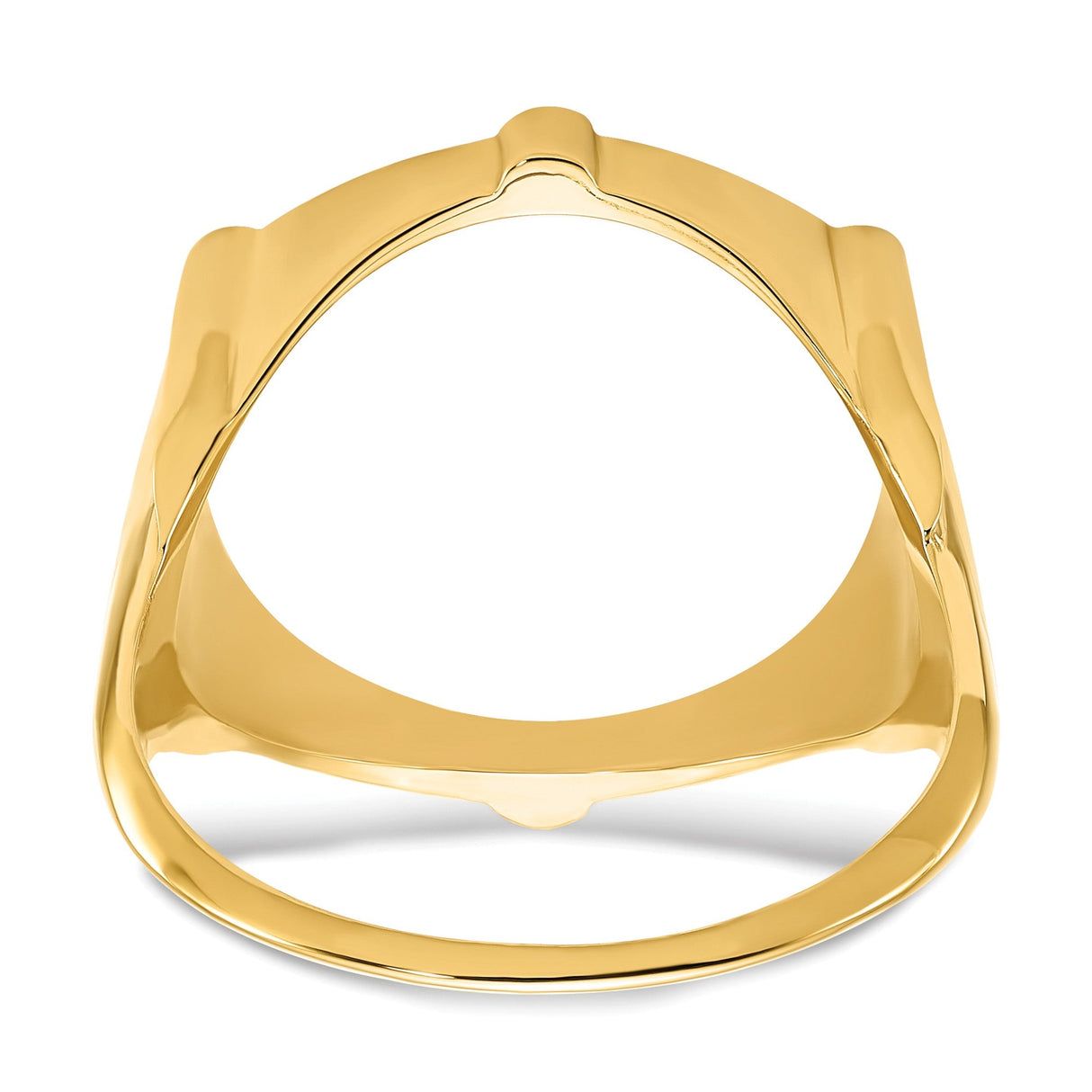 17 mm 14k Yellow Gold coin bezel for 16.5 mm Coin — additional image