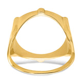 17 mm 14k Yellow Gold coin bezel for 16.5 mm Coin — additional image