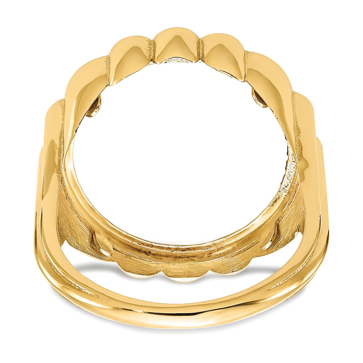 17 mm 14k Yellow Gold coin bezel for 16.5 mm Coin — additional image