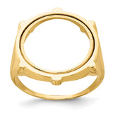 17 mm 14k Yellow Gold coin bezel for 16.5 mm Coin — additional image