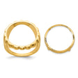 17 mm 14k Yellow Gold coin bezel for 16.5 mm Coin