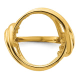 17 mm 14k Yellow Gold coin bezel for 16.5 mm Coin — additional image