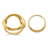 17 mm 14k Yellow Gold coin bezel for 16.5 mm Coin