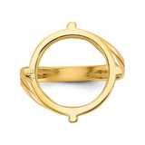 17 mm 14k Yellow Gold coin bezel for 16.5 mm Coin — additional image