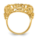17 mm 14k Yellow Gold coin bezel for 16.5 mm Coin — alternate view