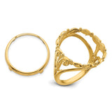 17 mm 14k Yellow Gold coin bezel for 16.5 mm Coin — additional image