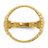 17 mm 14k Yellow Gold coin bezel for 16.5 mm Coin — additional image