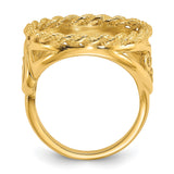 17 mm 14k Yellow Gold coin bezel for 16.5 mm Coin — alternate view
