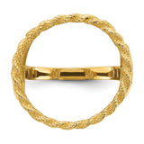 17 mm 14k Yellow Gold coin bezel for 16.5 mm Coin — additional image