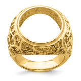 17 mm 14k Yellow Gold coin bezel for 16.5 mm Coin — additional image