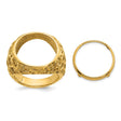 17 mm 14k Yellow Gold coin bezel for 16.5 mm Coin