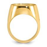 17 mm 14k Yellow Gold coin bezel for 16.5 mm Coin — alternate view