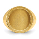 17 mm 14k Yellow Gold coin bezel for 16.5 mm Coin — additional image