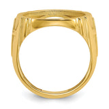 17 mm 14k Yellow Gold coin bezel for 16.5 mm Coin — alternate view