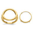 17 mm 14k Yellow Gold coin bezel for 16.5 mm Coin
