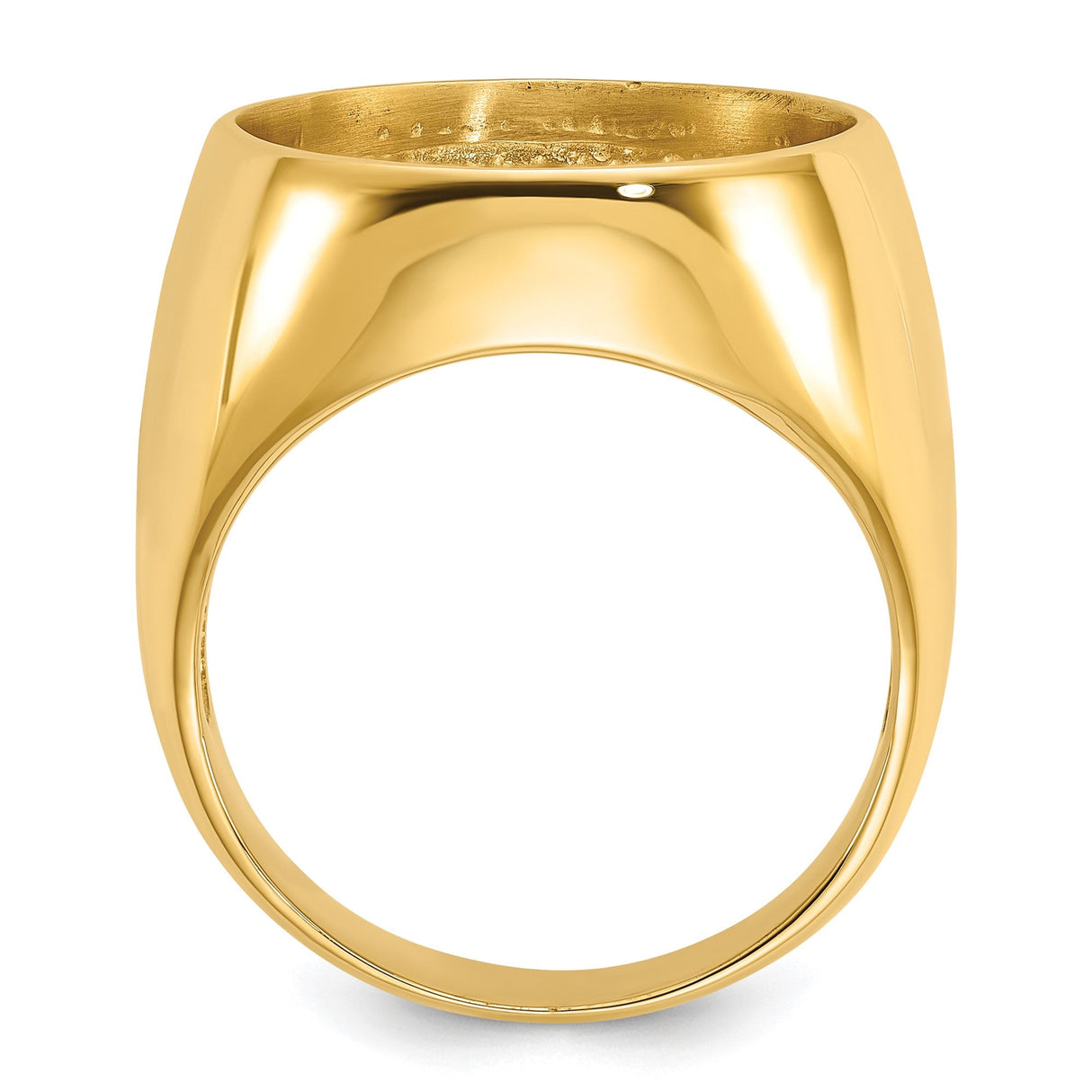17 mm 14k Yellow Gold coin bezel for 16.5 mm Coin — alternate view