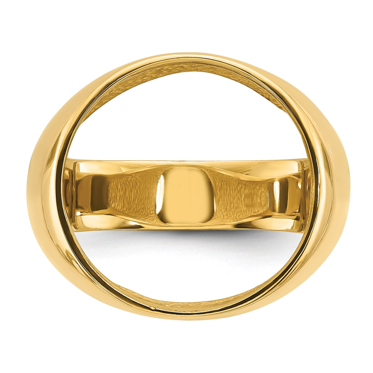 17 mm 14k Yellow Gold coin bezel for 16.5 mm Coin — additional image