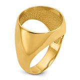 17 mm 14k Yellow Gold coin bezel for 16.5 mm Coin — additional image