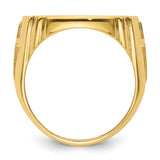 17 mm 14k Yellow Gold coin bezel for 16.5 mm Coin — alternate view