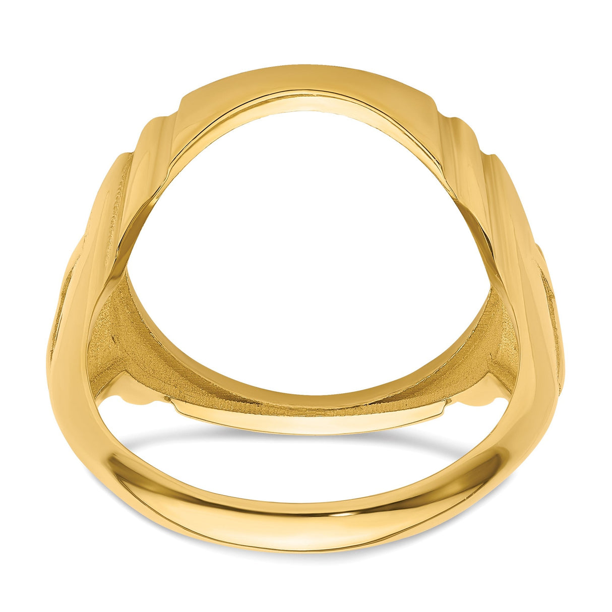 17 mm 14k Yellow Gold coin bezel for 16.5 mm Coin — additional image