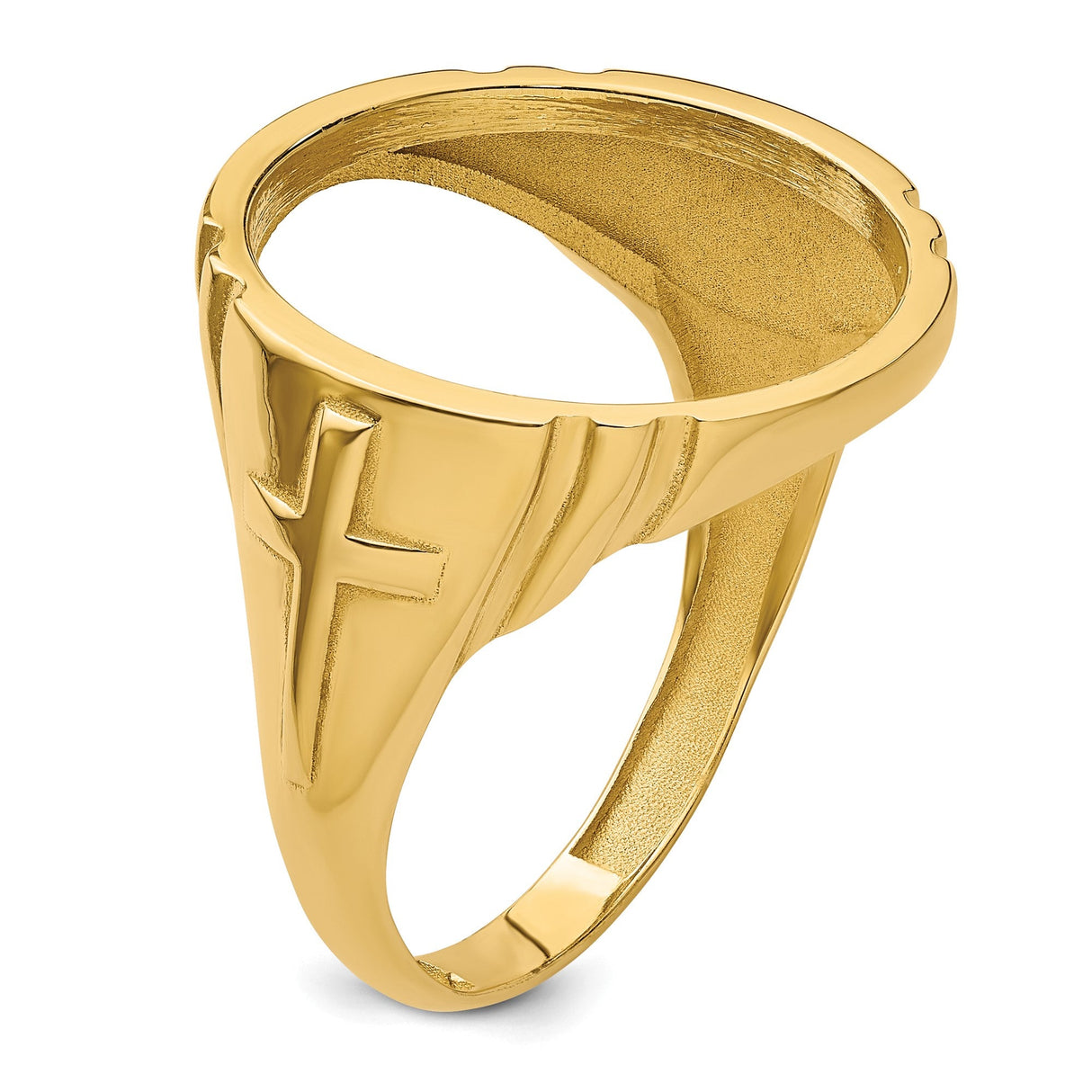 17 mm 14k Yellow Gold coin bezel for 16.5 mm Coin — additional image