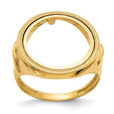 17 mm 14k Yellow Gold coin bezel for 16.5 mm Coin — additional image