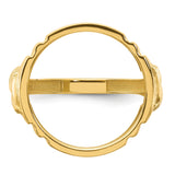 17 mm 14k Yellow Gold coin bezel for 16.5 mm Coin — additional image