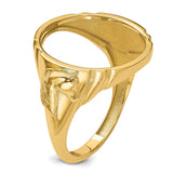 17 mm 14k Yellow Gold coin bezel for 16.5 mm Coin — additional image