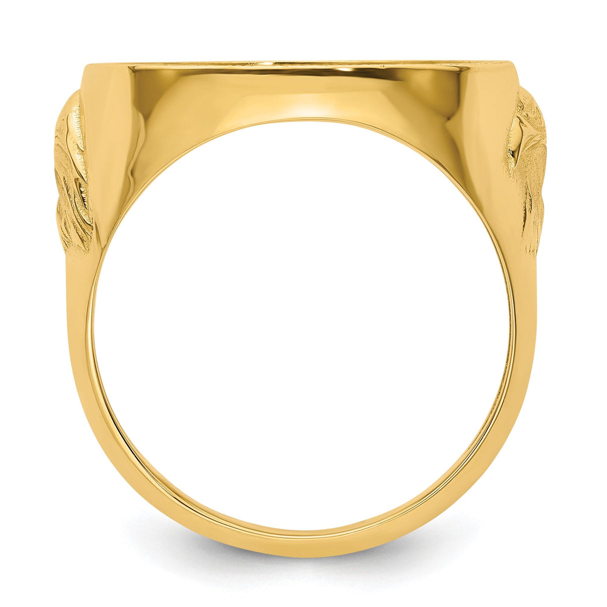 17 mm 10k Yellow Gold coin bezel for 16.5 mm Coin — alternate view