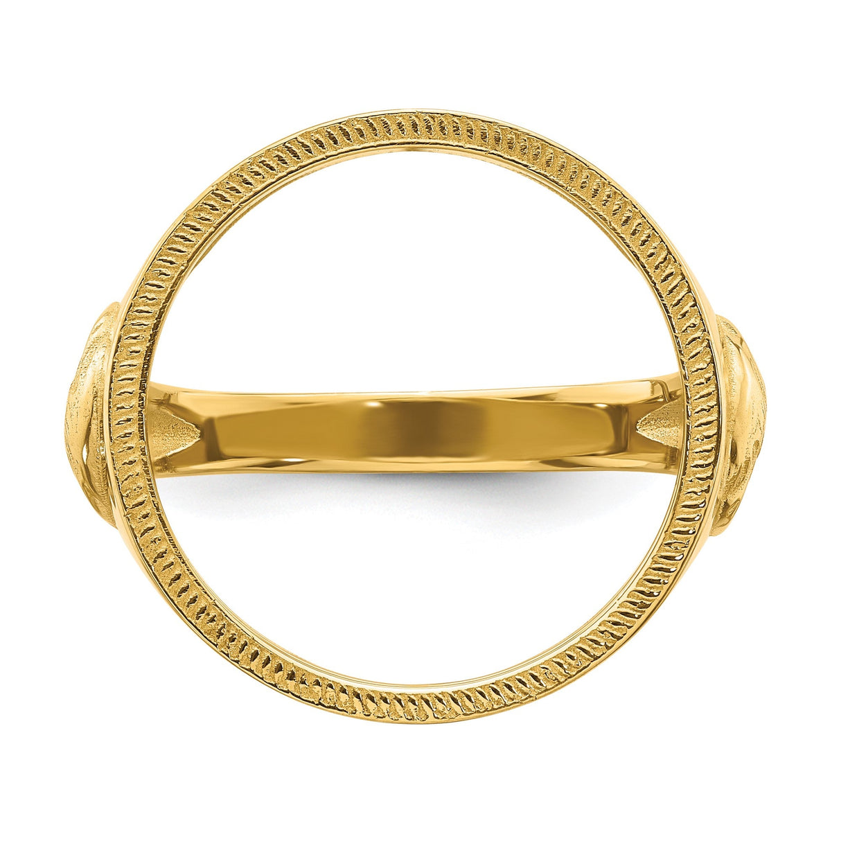 17 mm 10k Yellow Gold coin bezel for 16.5 mm Coin — additional image