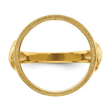 17 mm 10k Yellow Gold coin bezel for 16.5 mm Coin — additional image