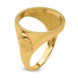 17 mm 10k Yellow Gold coin bezel for 16.5 mm Coin — additional image