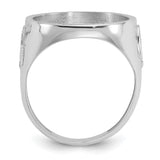 17 mm 14k White Gold coin bezel for 16.5 mm Coin — alternate view
