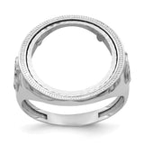 17 mm 14k White Gold coin bezel for 16.5 mm Coin — additional image