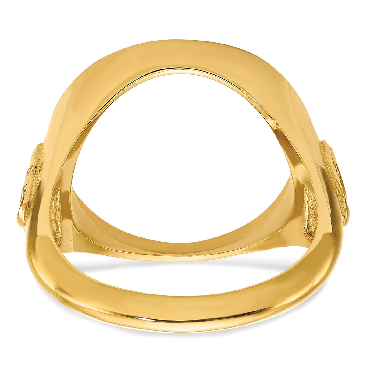 17 mm 14k Yellow Gold coin bezel for 16.5 mm Coin — additional image
