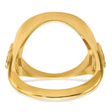 17 mm 14k Yellow Gold coin bezel for 16.5 mm Coin — additional image