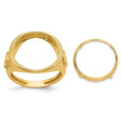 17 mm 14k Yellow Gold coin bezel for 16.5 mm Coin