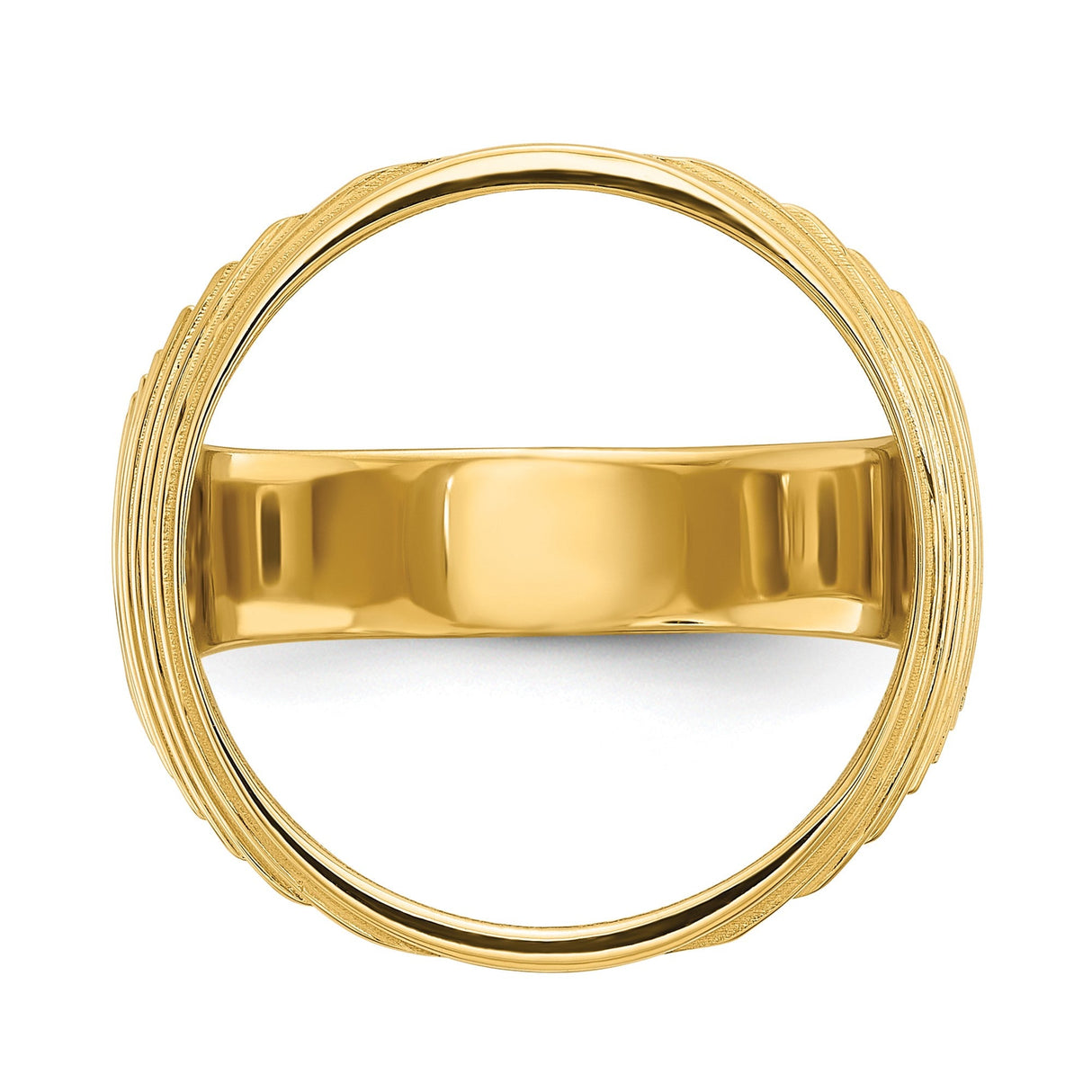 17 mm 10k Yellow Gold coin bezel for 16.5 mm Coin — additional image