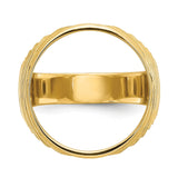 17 mm 10k Yellow Gold coin bezel for 16.5 mm Coin — additional image