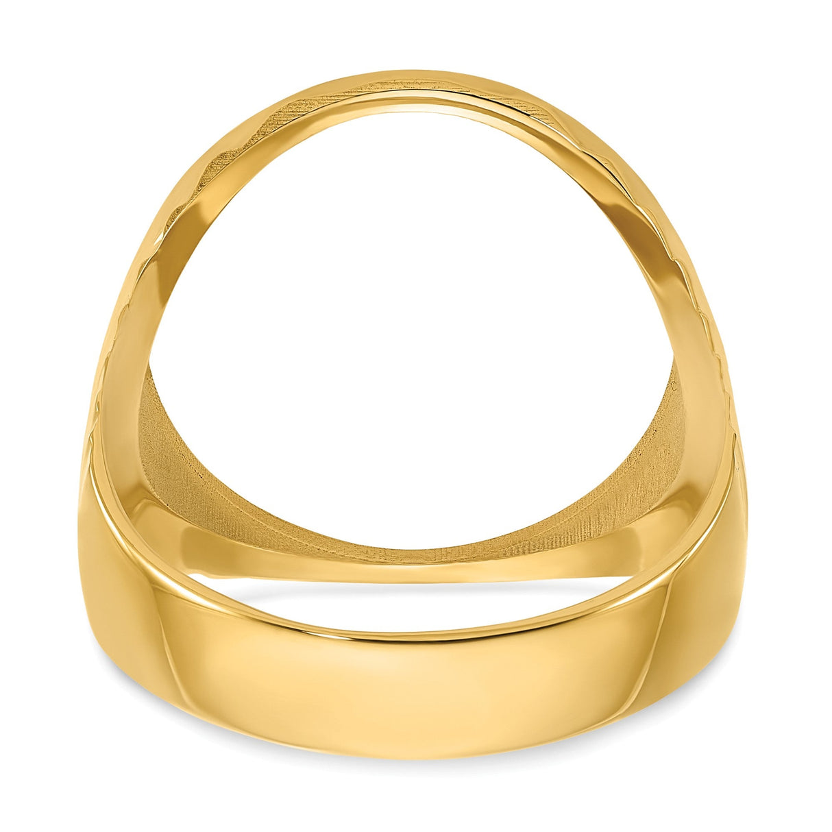 17 mm 10k Yellow Gold coin bezel for 16.5 mm Coin — additional image