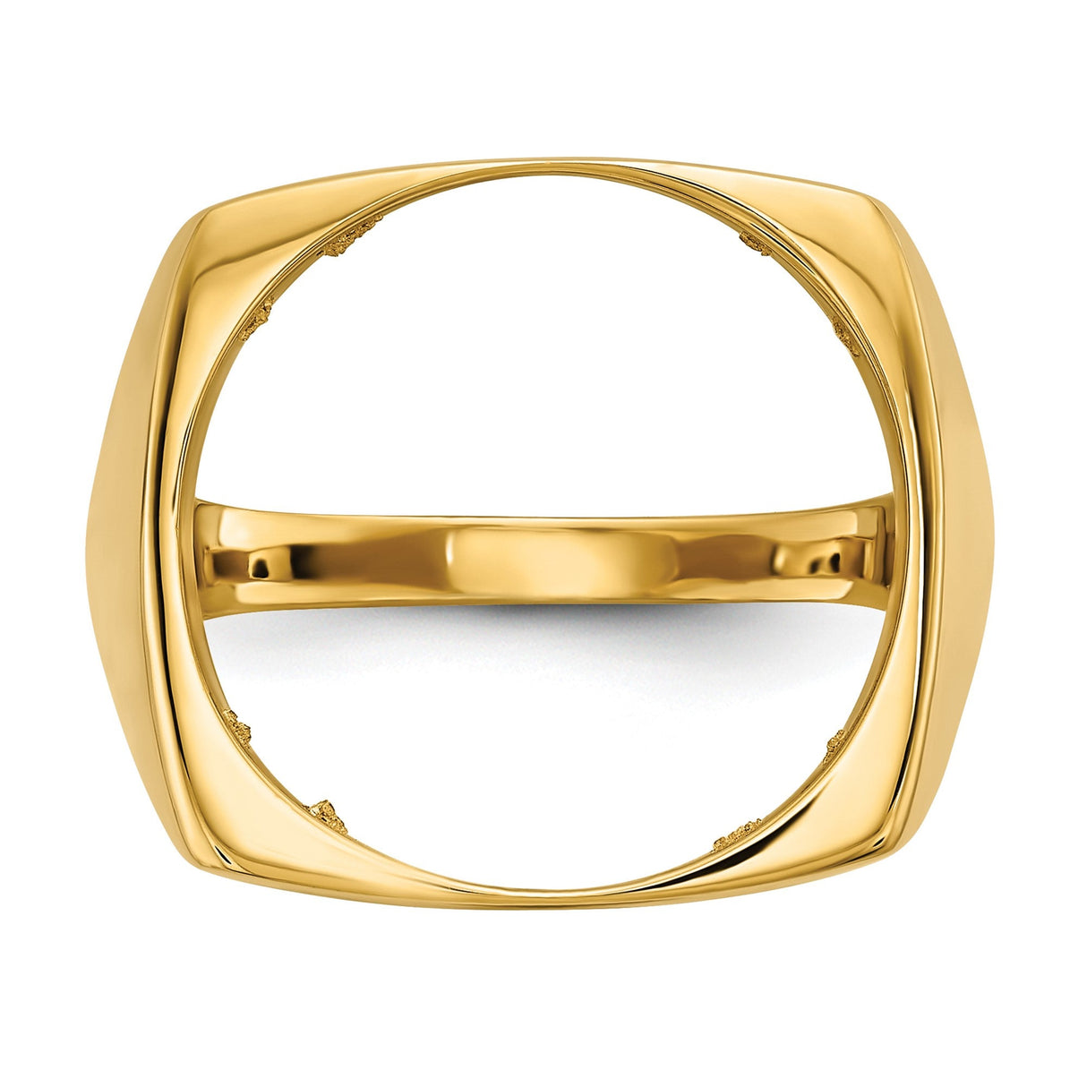 17 mm 14k Yellow Gold coin bezel for 16.5 mm Coin — additional image
