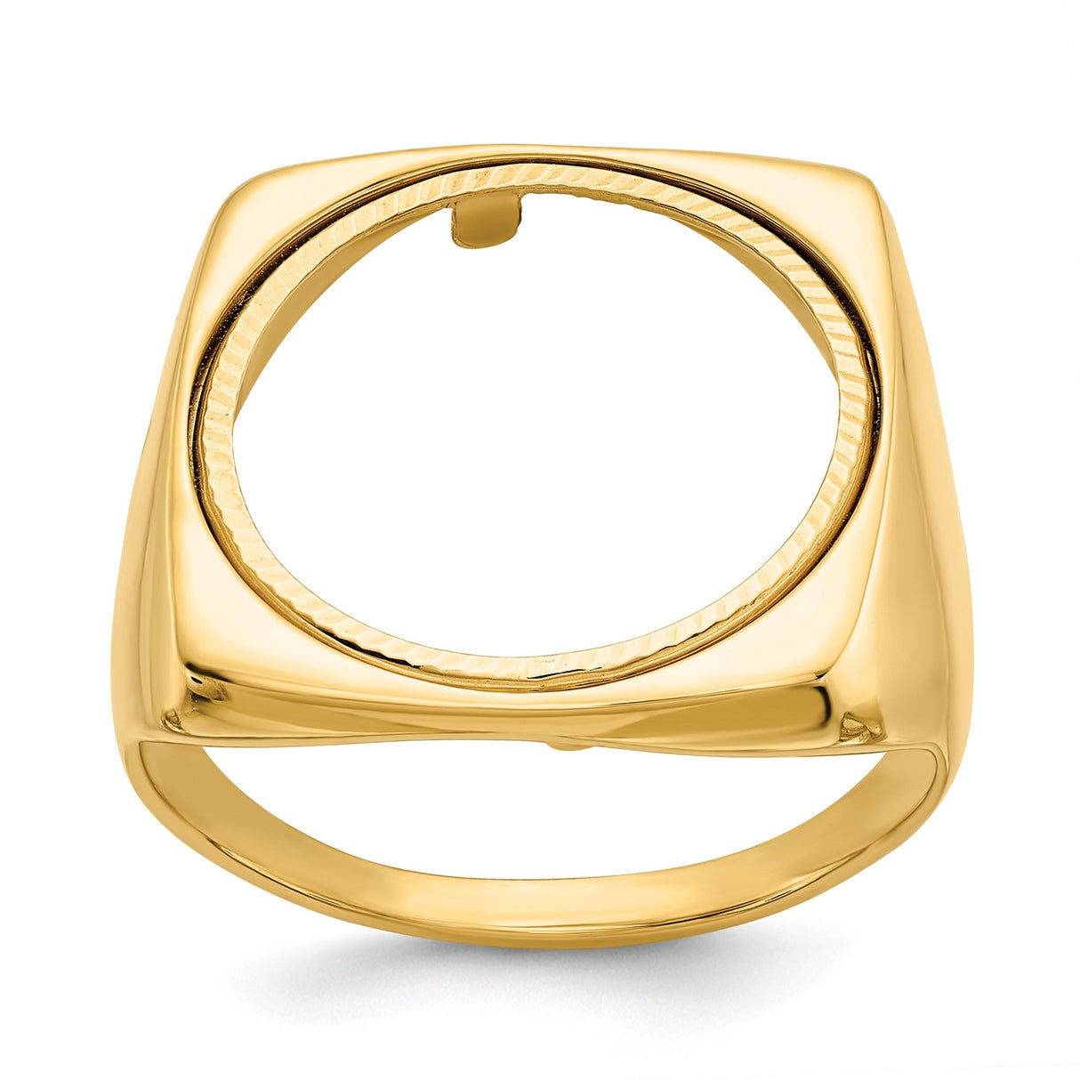 17 mm 14k Yellow Gold coin bezel for 16.5 mm Coin — additional image
