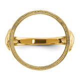 17 mm 14k Yellow Gold coin bezel for 16.5 mm Coin — additional image