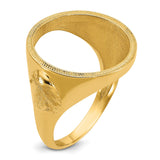 17 mm 14k Yellow Gold coin bezel for 16.5 mm Coin — additional image