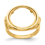 17 mm 14k Yellow Gold coin bezel for 16.5 mm Coin — additional image