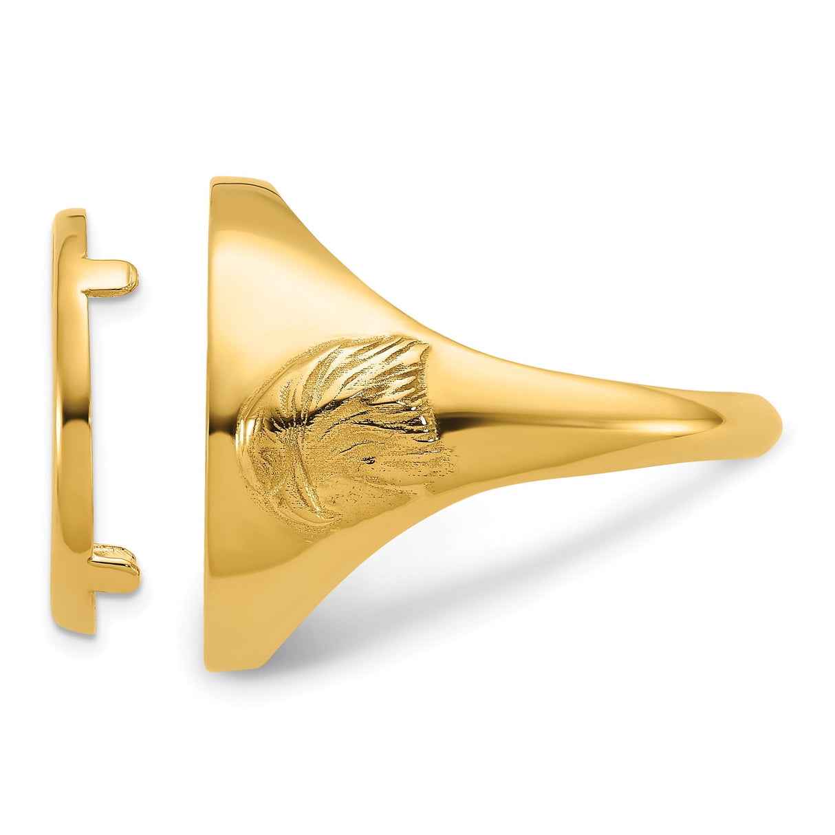 17 mm 10k Yellow Gold coin bezel for 16.5 mm Coin — additional image