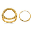 17 mm 10k Yellow Gold coin bezel for 16.5 mm Coin