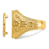 17 mm 14k Yellow Gold coin bezel for 16.5 mm Coin — additional image