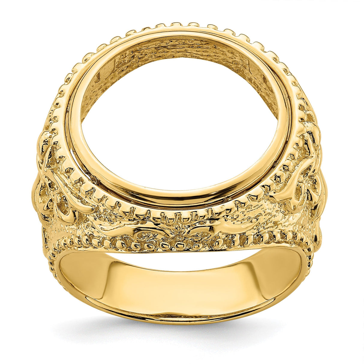 17 mm 14k Yellow Gold coin bezel for 16.5 mm Coin — additional image